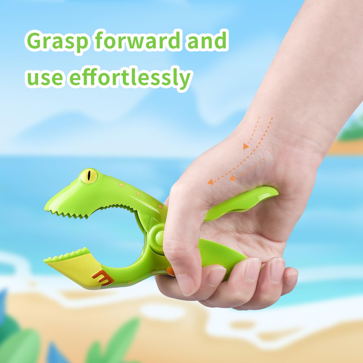 Beach Towel Clips, Sopito Jumbo Size Towel Clips For Beach Chairs Cruise Patio And Pool Accessories, Set Of 4 (Green Orange Frog